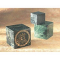 Green Marble Cube - Small (2.5")